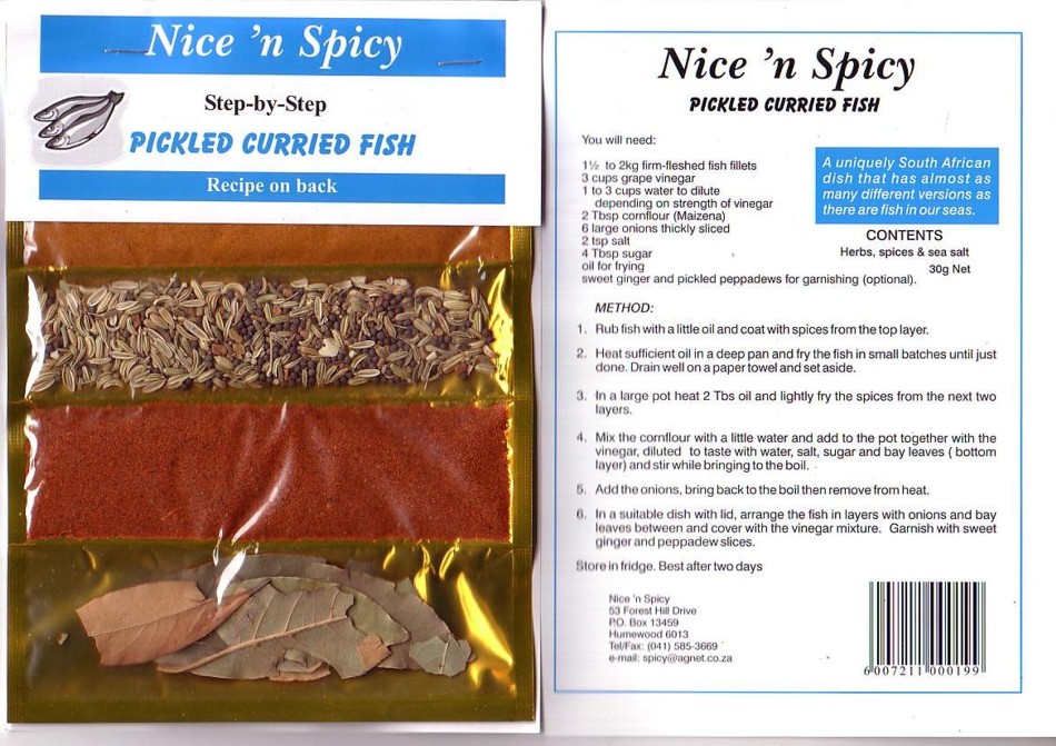 Nice 'n Spicy Pickled Curried Fish